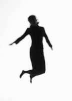 woman jumping for joy